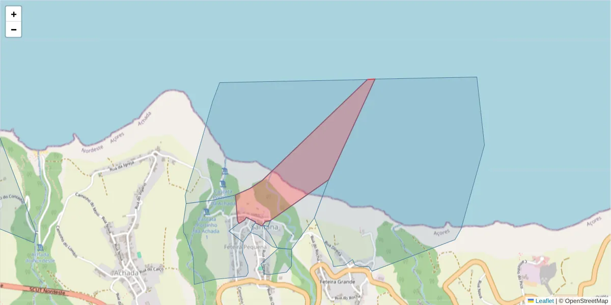 Mapa detalhado do código postal 9630-311 com limites, códigos postais vizinhos e agências dos correios