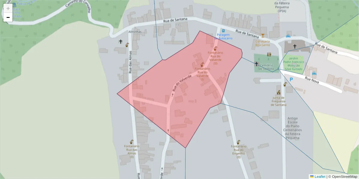 Mapa detalhado do código postal 9630-313 com limites, códigos postais vizinhos e agências dos correios